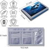 ARTIST’S DREAM Kids’ Wallet for Boys 6-8 with Zippered Coin Pocket and Card Holders, Trifold Boys’ Wallet (Blue Glitter)