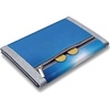 ARTIST’S DREAM Kids’ Wallet for Boys 6-8 with Zippered Coin Pocket and Card Holders, Trifold Boys’ Wallet (Blue Glitter)