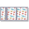 Kids Trifold Wallet – Ages 4-18, With Coin Pocket & 8 Card Holders, Perfect for Boys & Girls, Ideal for Birthdays & New Year Gifts (Fish Crab Design)