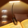 ARTIST’S DREAM Book Light for Reading at Night with 14 LEDs, 3 Eye-Caring Color Temperatures, Featuring Long Runtime and Lightweight Design – The Flexible Clip-On Book Light Designed for Book Lovers(Black)