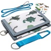ARTIST’S DREAM Kids Wallet for Boys – Kids Trifold Wallet Ages 4-18,Toddler Wallet with Zippered Coin Pocket, Unique Birthday Gifts for Children (Dinosaurs)