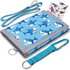 ARTIST’S DREAM Kids Wallet for Boys Girls – Kids Ages 4-8,Toddler Wallet for Boys,Boys Wallet With Zippered Coin Pocket and 8 Card Holders,Trifold Boys Wallet Christmas Gift (Blue Shark)