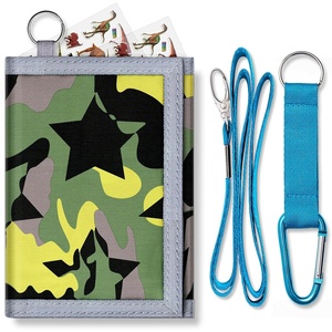 ARTIST’S DREAM Kids Trifold Wallet – Ages 4-12, Zippered Coin Pocket, 8 Card Holders, Perfect for Boys’ Birthday Gifts (Green Camo)