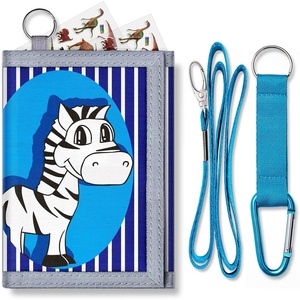 ARTIST’S DREAM Kids Wallet for Boys & Girls, Ages 4-6, Toddler Wallet With Zippered Coin Pocket and 8 Card Holders, Children’s Birthday Gift (Horse)